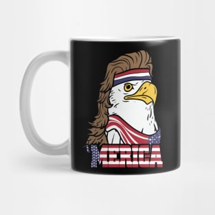 4th of July American Bald Mullet Eagle 'Merica Shirt Mug